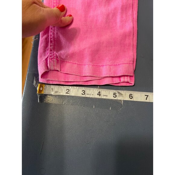 Lilly Pulitzer Linen Pants XS Pink Drawstring Beach Boho Chic Resort - Picture 6 of 11